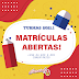 Matrículas abertas para o período letivo 2021.1