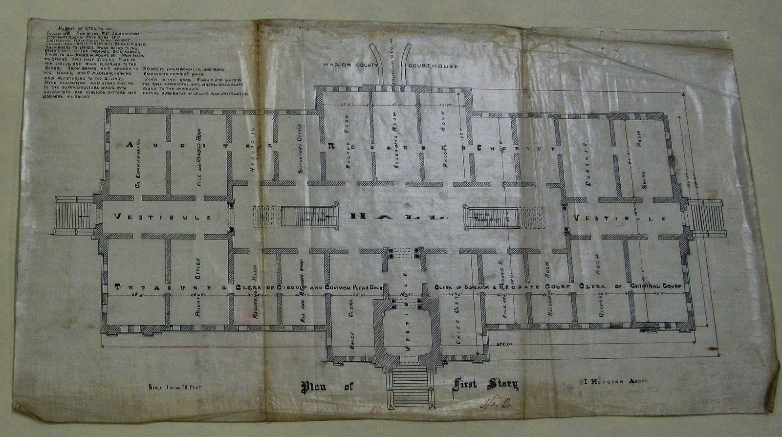 INArchitecture Marion County, Indiana, Courthouse Uncovered Plans
