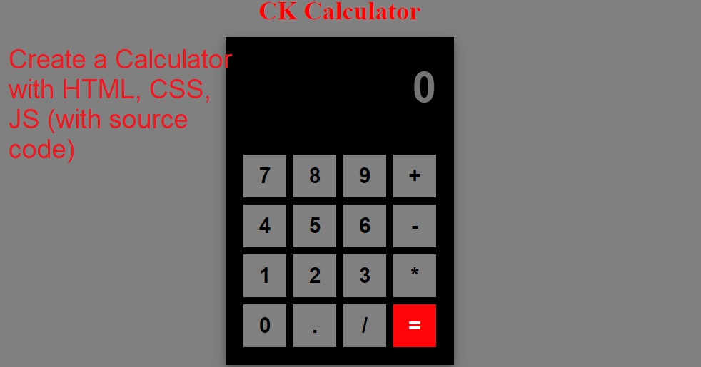 28 Html Css Javascript Calculator - Modern Javascript Blog