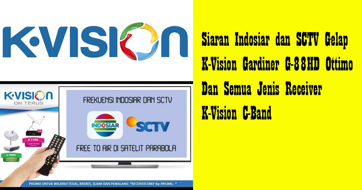 Siaran Indosiar dan SCTV Gelap KVision Gardiner G88HD Ottimo Dan
