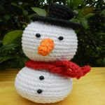 PATRON GRATIS MUÑECO DE NIEVE AMIGURUMI 21984