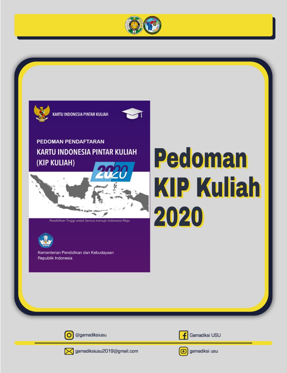 Menuju Perguruan Tinggi Bersama Kip Kuliah Ikuti Panduan Berikut Ukm Gamadiksi Usu Keluarga Mahasiswa Bidikmisi Universitas Sumatera Utara