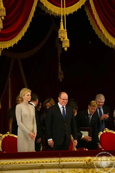 Prince Albert and Princess Charlene of Monaco visited the Bolshoi Theater in Moscow