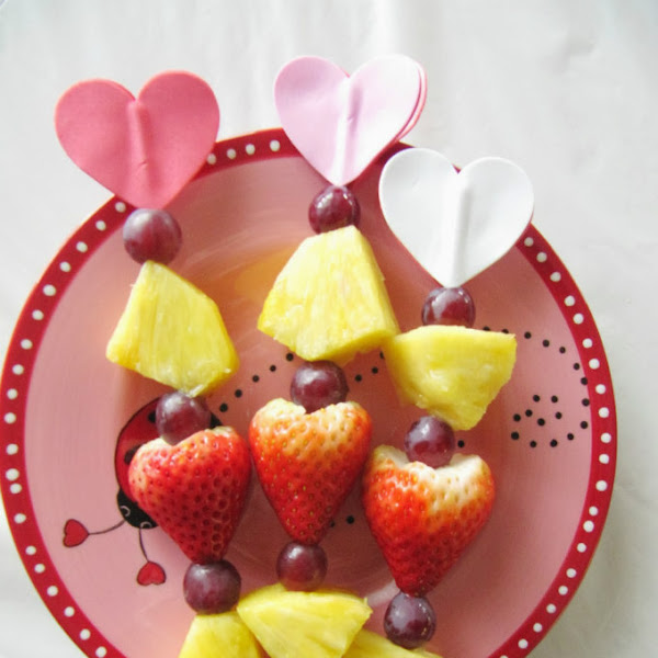 Valentine Fruit Kabobs 