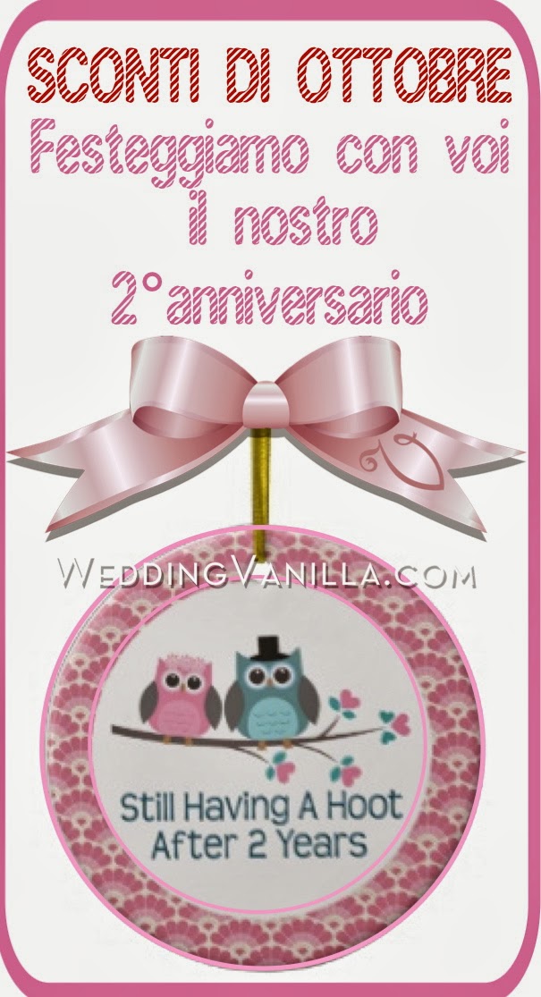 Secondo anniversario Vanilla Wedding Design: