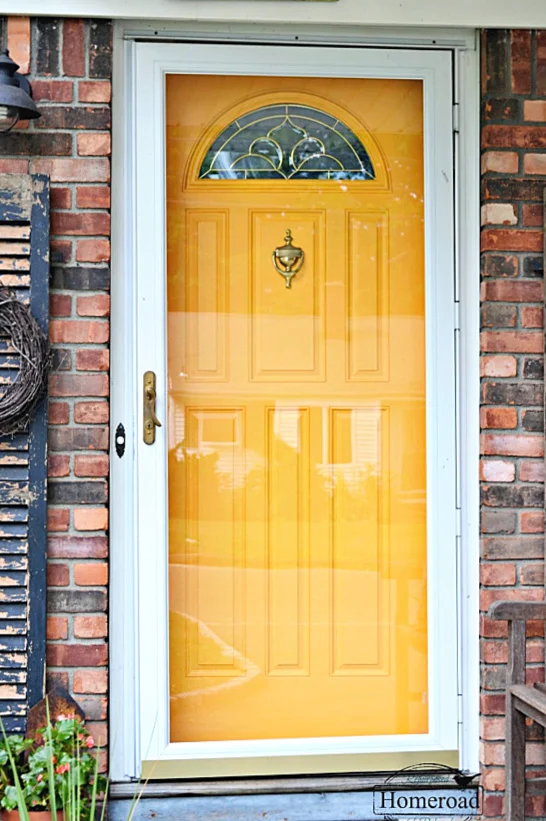 yellow front door