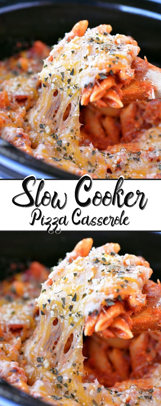 Slow Cooker Pizza Casserole Just Easy Recipe