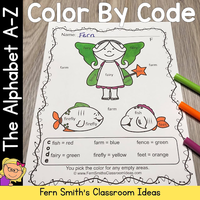 Click Here to Download This Alphabet Book From A to Z Color By Code Resource for Your Classroom Today!