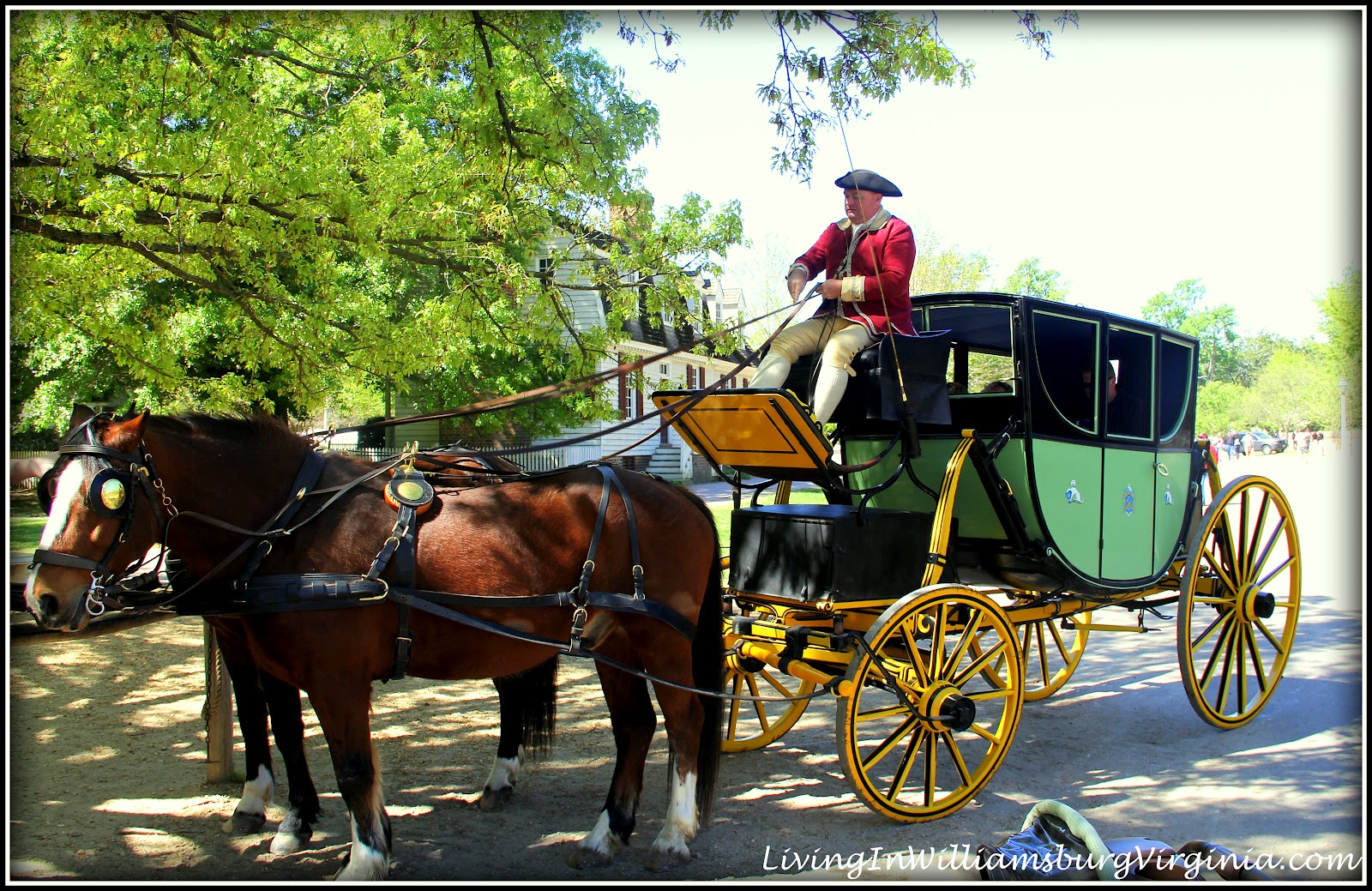 Living In Williamsburg, Virginia Carriages and Coachmen, Colonial Williamsburg, Virginia