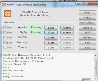 xampp control panel on windows xampp control panel on windows