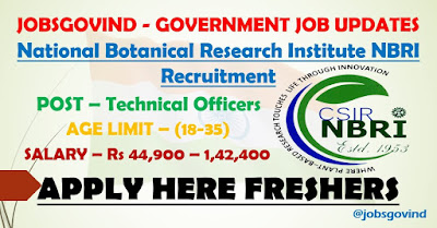 NBRI Recruitment 2021