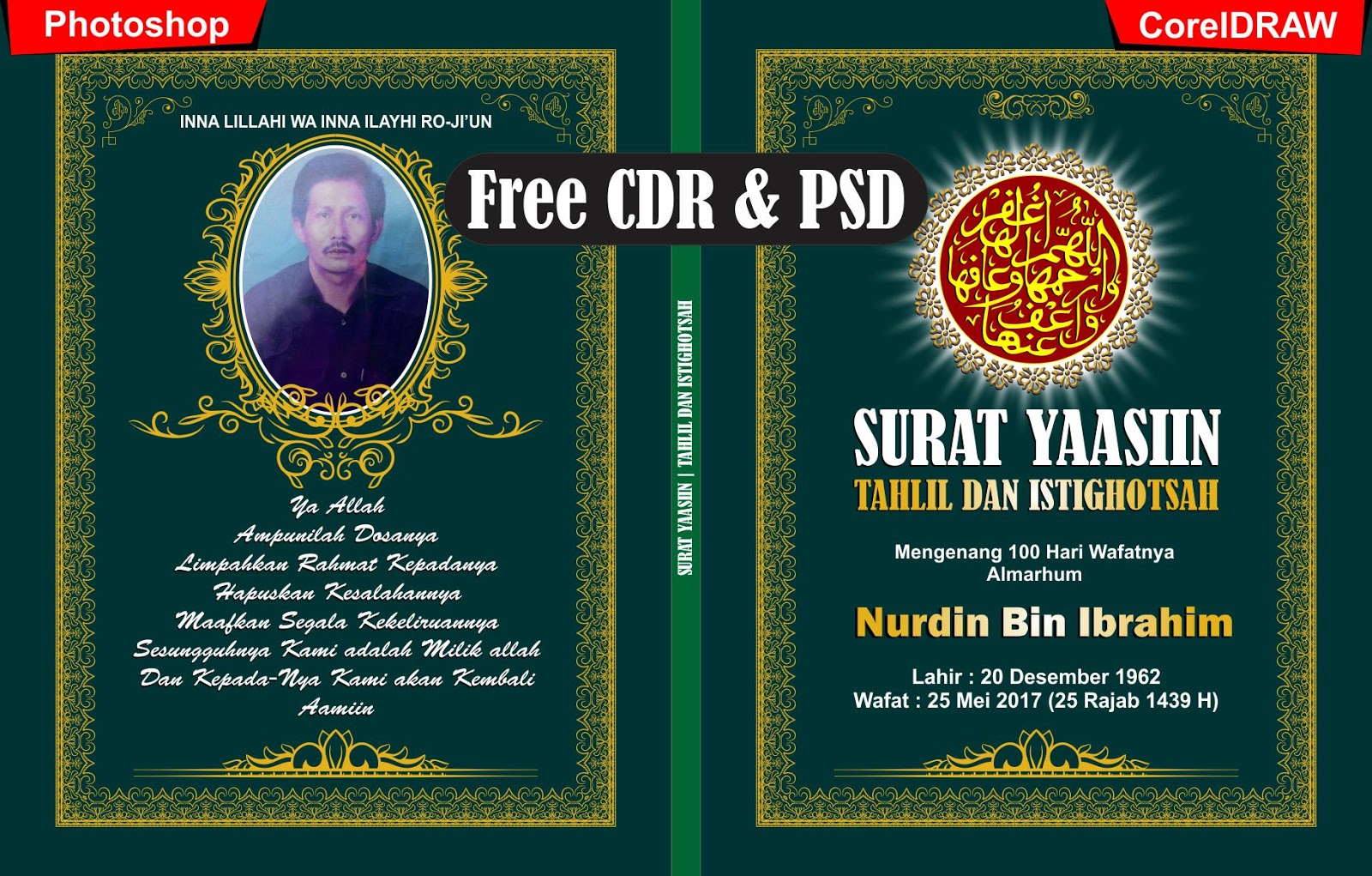 Template Cover Buku Yasin