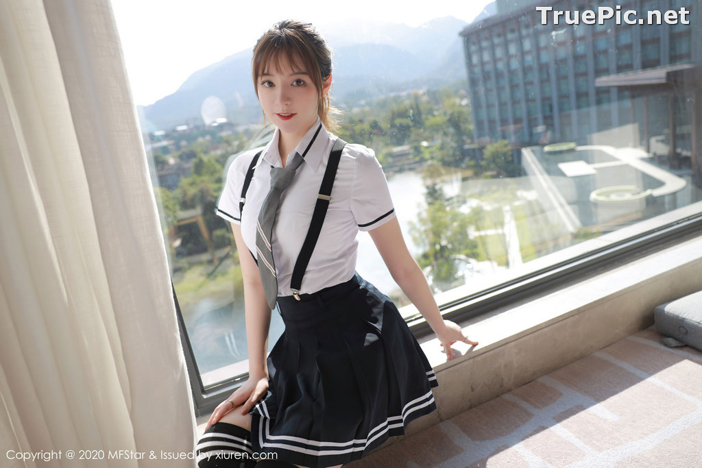Image MFStar Vol.390 - Chinese Model - yoo优优 - Sexy Student Uniform - TruePic.net - Picture-66