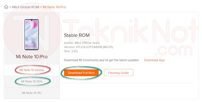 Xiaomi MIUI Rom İndirme