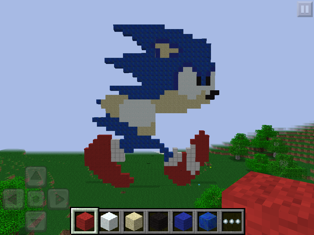 Minecraft Pixels 101: Sonic The Hedgehog Pixel Art