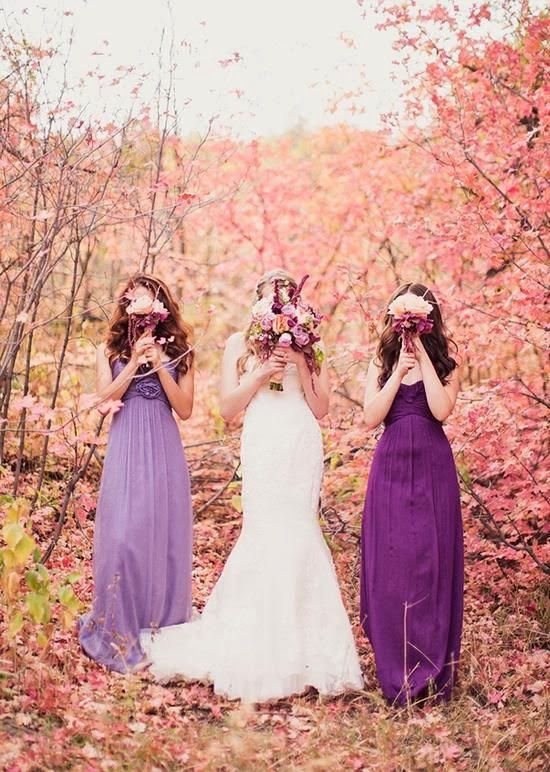 Raining Blossoms Bridesmaid Dresses A Soft and Elegant Purple