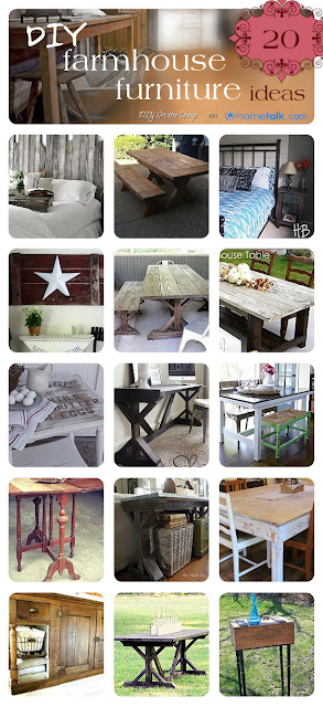 Check out this Hometalk clipboard full of Farmhouse Furniture Ideas! (via DIYontheCheap.com)