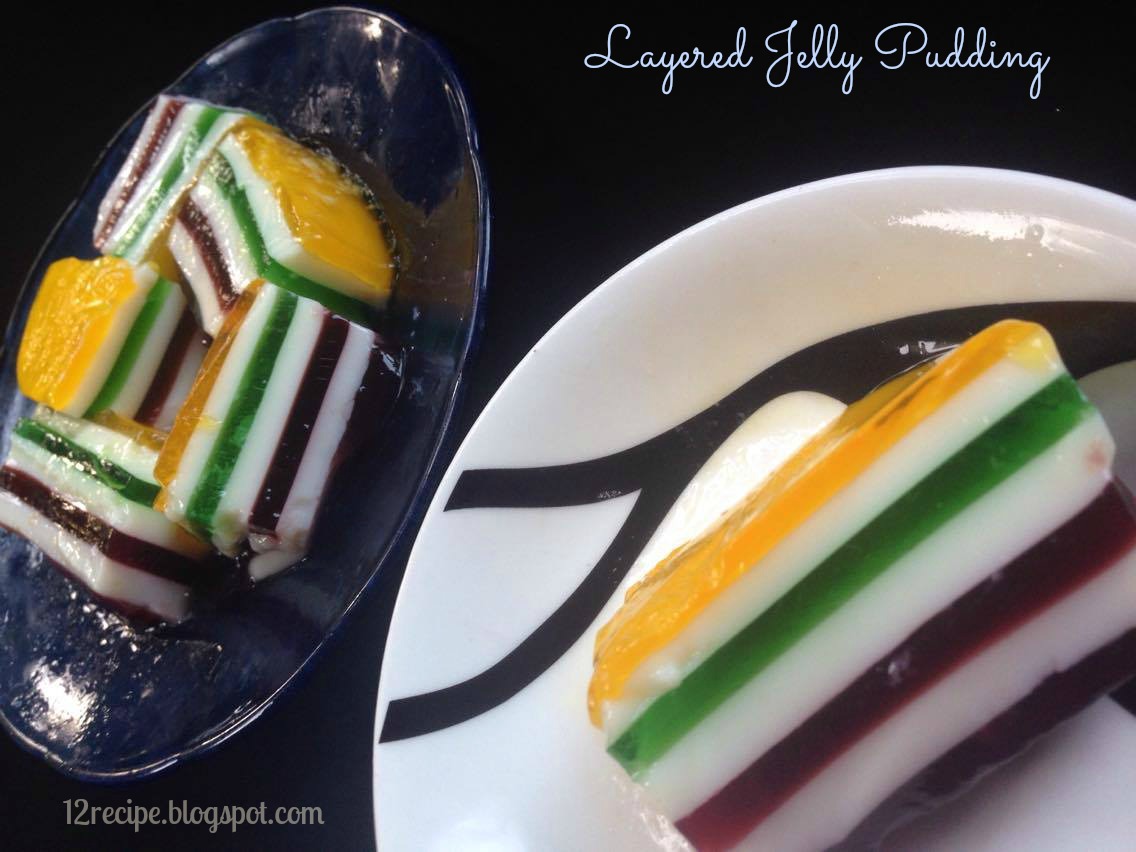 Layered Jelly Pudding Recipe Book
