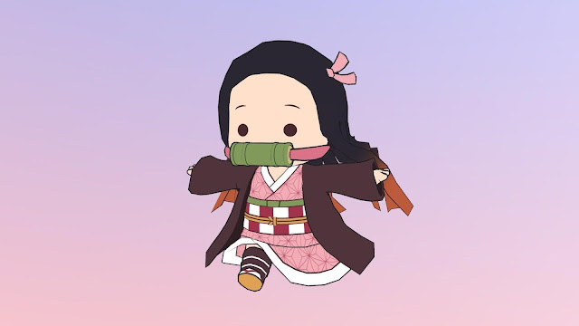 chibi nezuko wallpaper