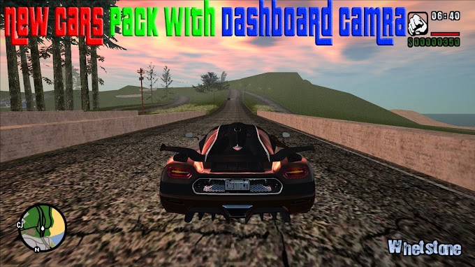 GTA San Andreas New Cars Pack With Dashboard Camera Mod