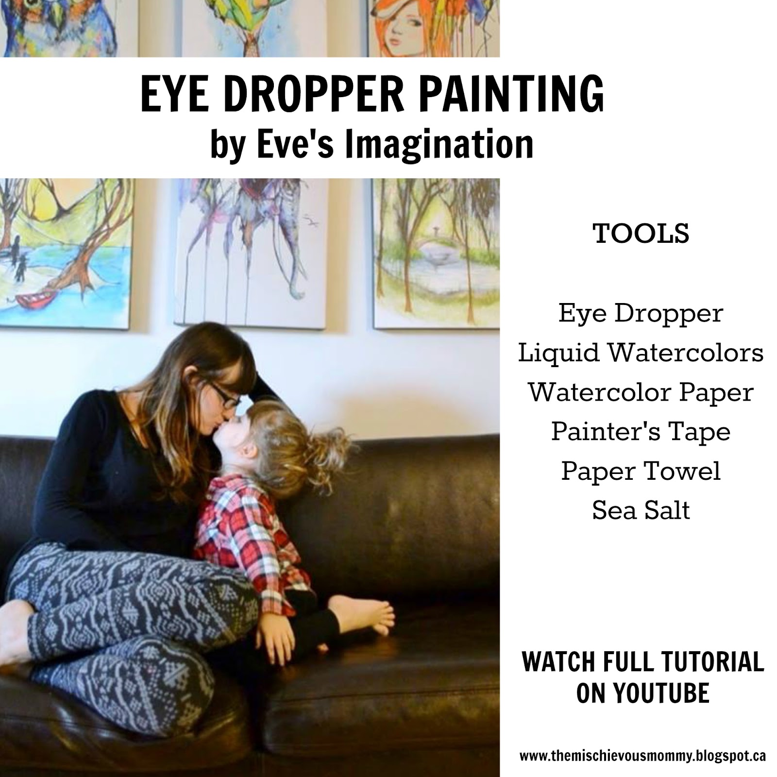 The Mischievous Mommy Eye Dropper Painting Tutorial