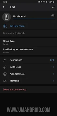 Hapus Grup Telegram Permanen