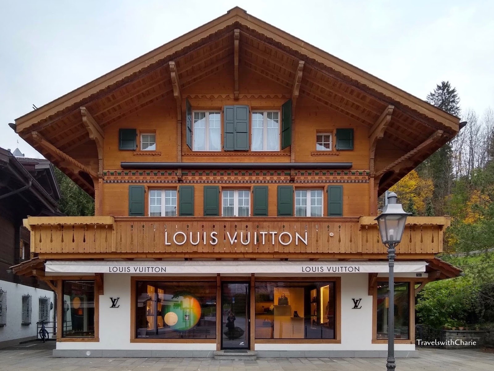 How FUN is this Louis Vuitton store in beautiful Gstaad Switzerland???