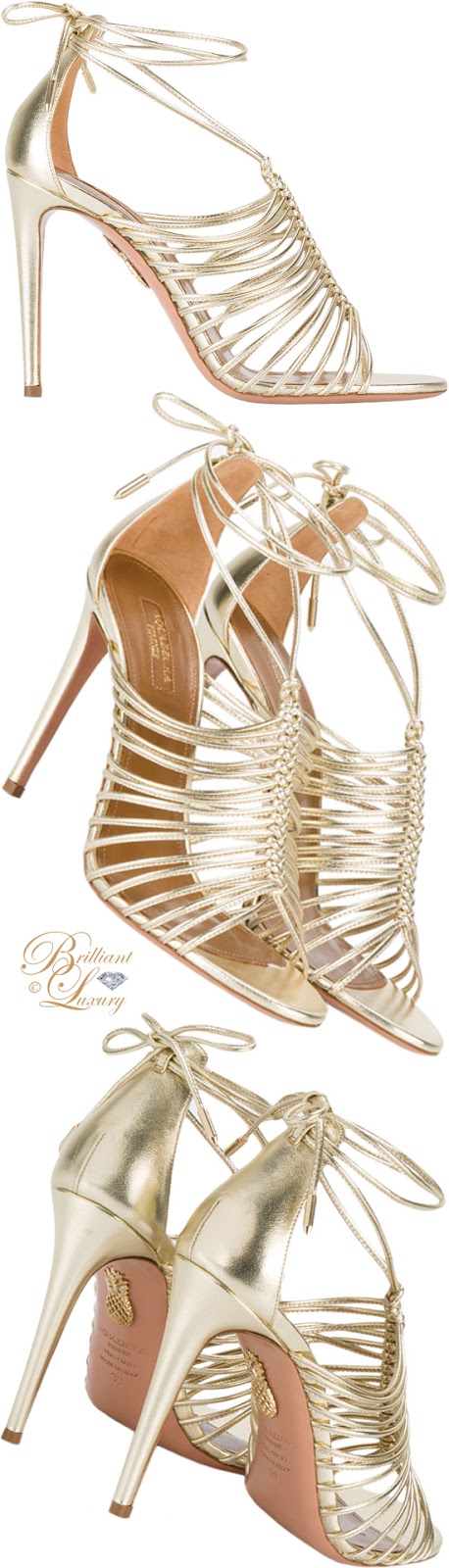 Brilliant Luxury: ♦let it glitz ~ sandals in GOLD