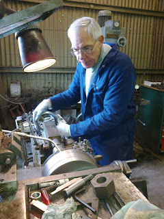 Alex working on loco oil pots