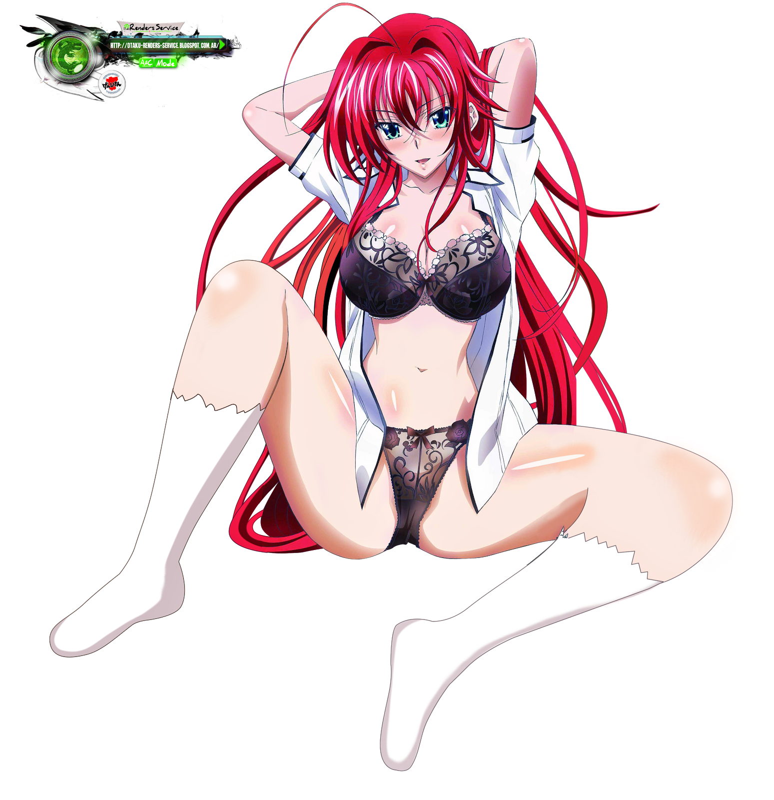 Highschool Dxd Rias Gremory Undresing Sexy Hd Render Ors
