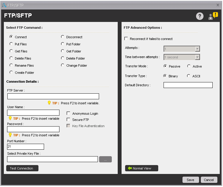 Automation Anywhere FTP/SFTP Command iTechClasses Interview QA