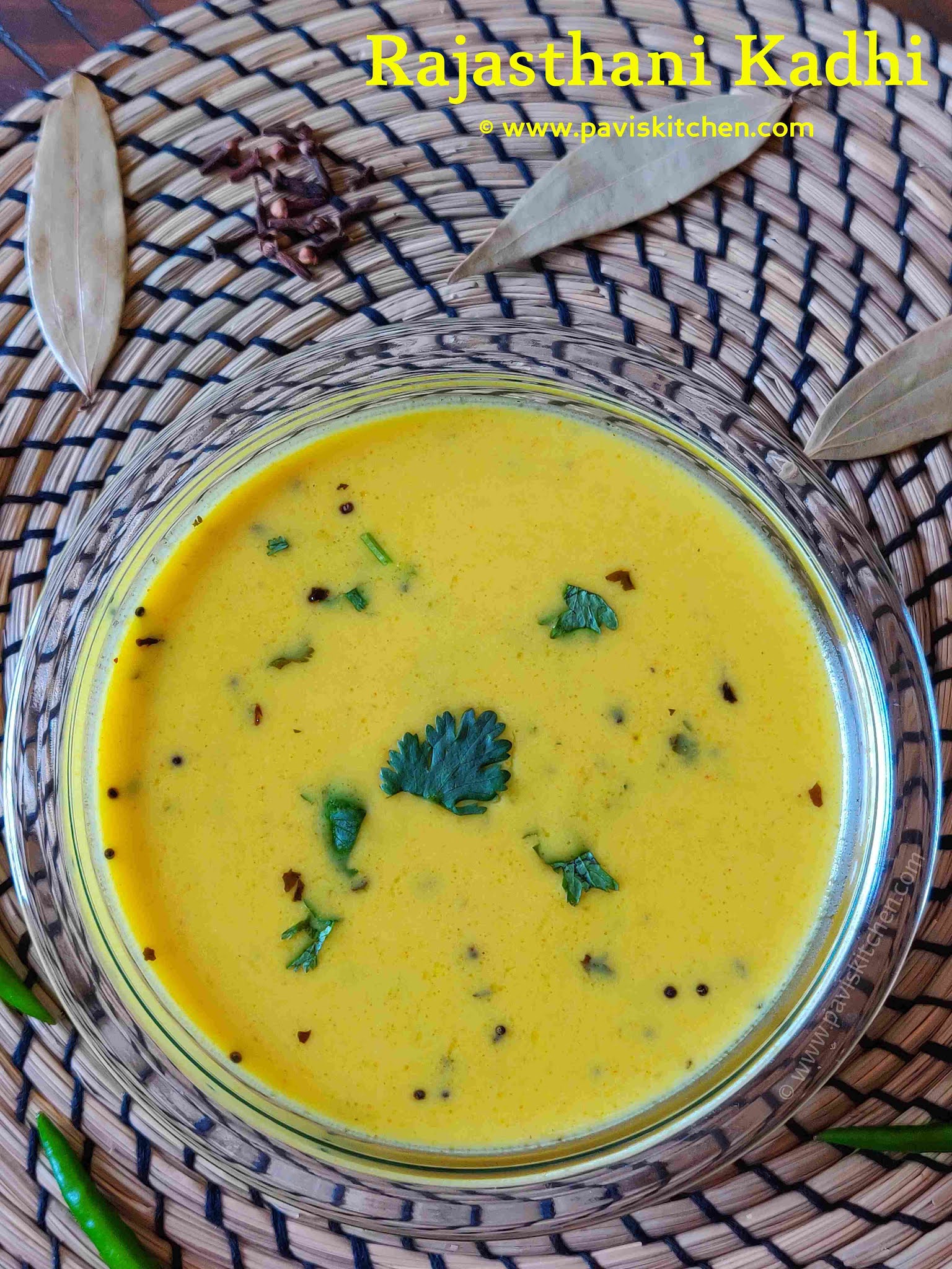 Rajasthani Kadhi Recipe | Marwari Kadhi | Dahi Besan Kadhi