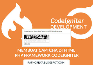 Membuat Captcha di HTML PHP Framework Codeigniter