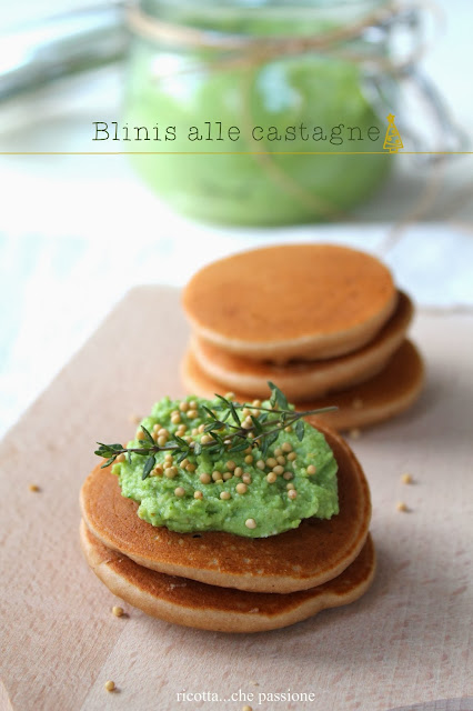 blinis con paté di broccoletti. un'idea finger food