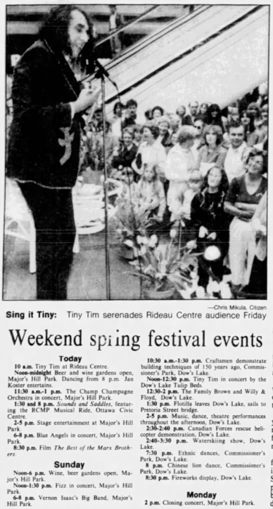 savecfbrockcliffe's blog Tiny Tim sang "Tiptoe Through the Tulips