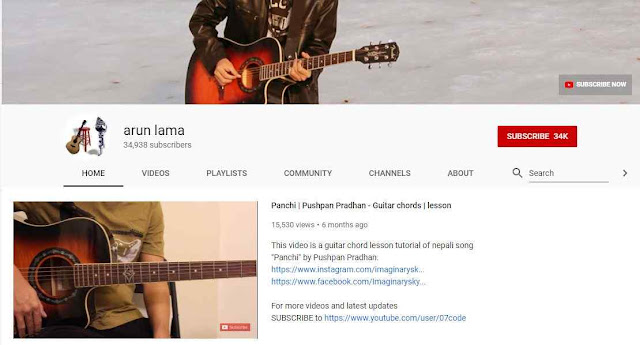 Top 5 Nepali Youtube Channel for Guitar Lesson (Youtube Channel for Guitar Lesson)