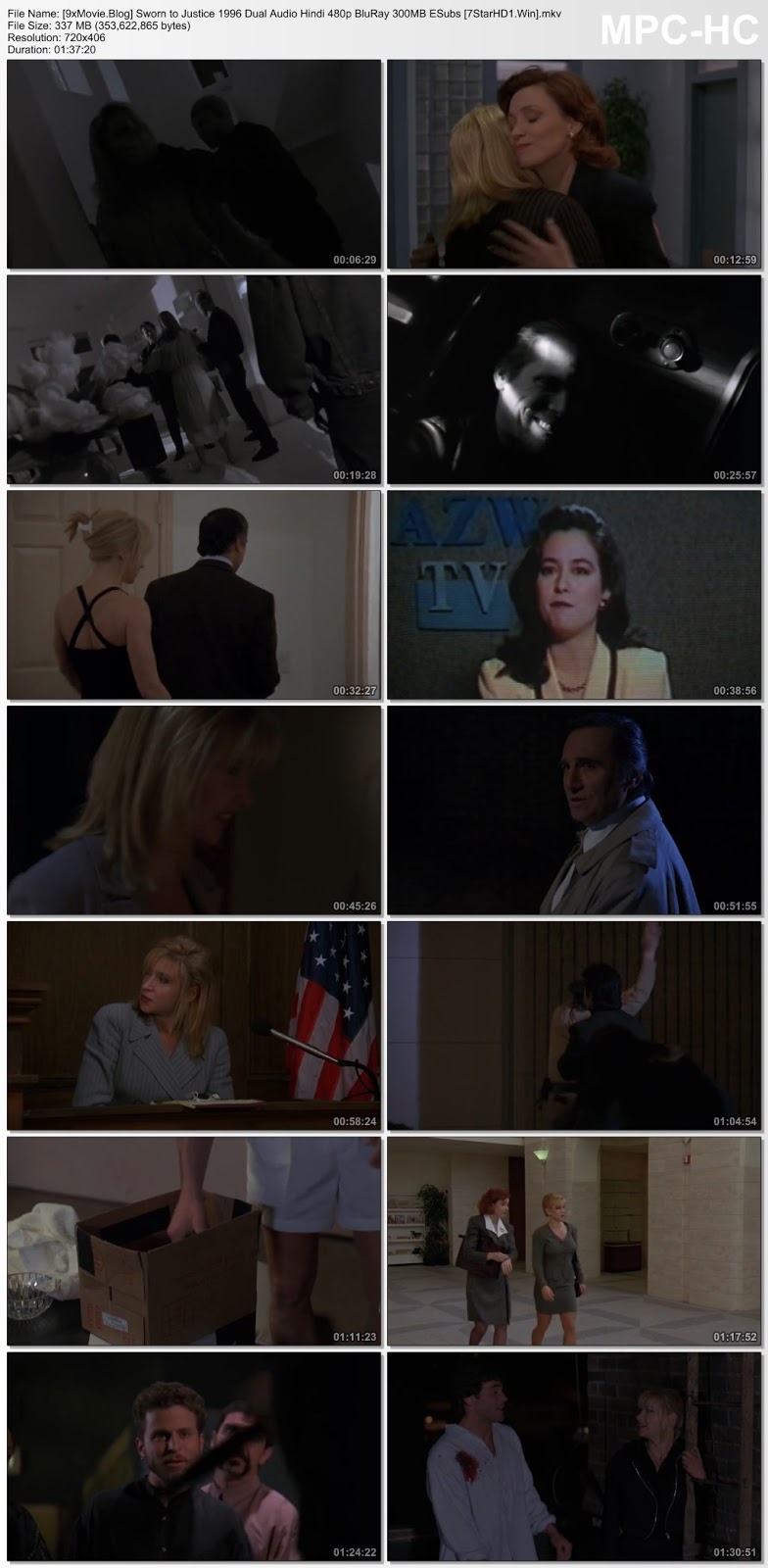 Sworn to Justice 1996 Dual Audio Hindi 480p BluRay x264 300MB ESubs