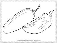 free printable chili pepper coloring pages
