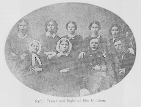 Sarah Fraser and Eight of Her Children