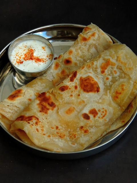 Warqi Paratha, Layered Awadhi Warqi paratha Warqi Paratha, Layered Awadhi Warqi paratha