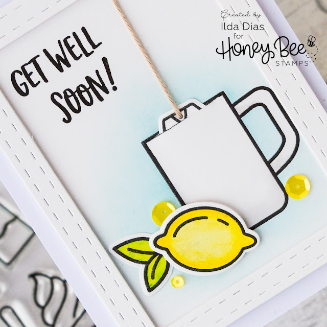 Get Well Soon Surprise Slider Tea Card ft. Honey Bee Stamps by Ilovedoingallthingscrafty