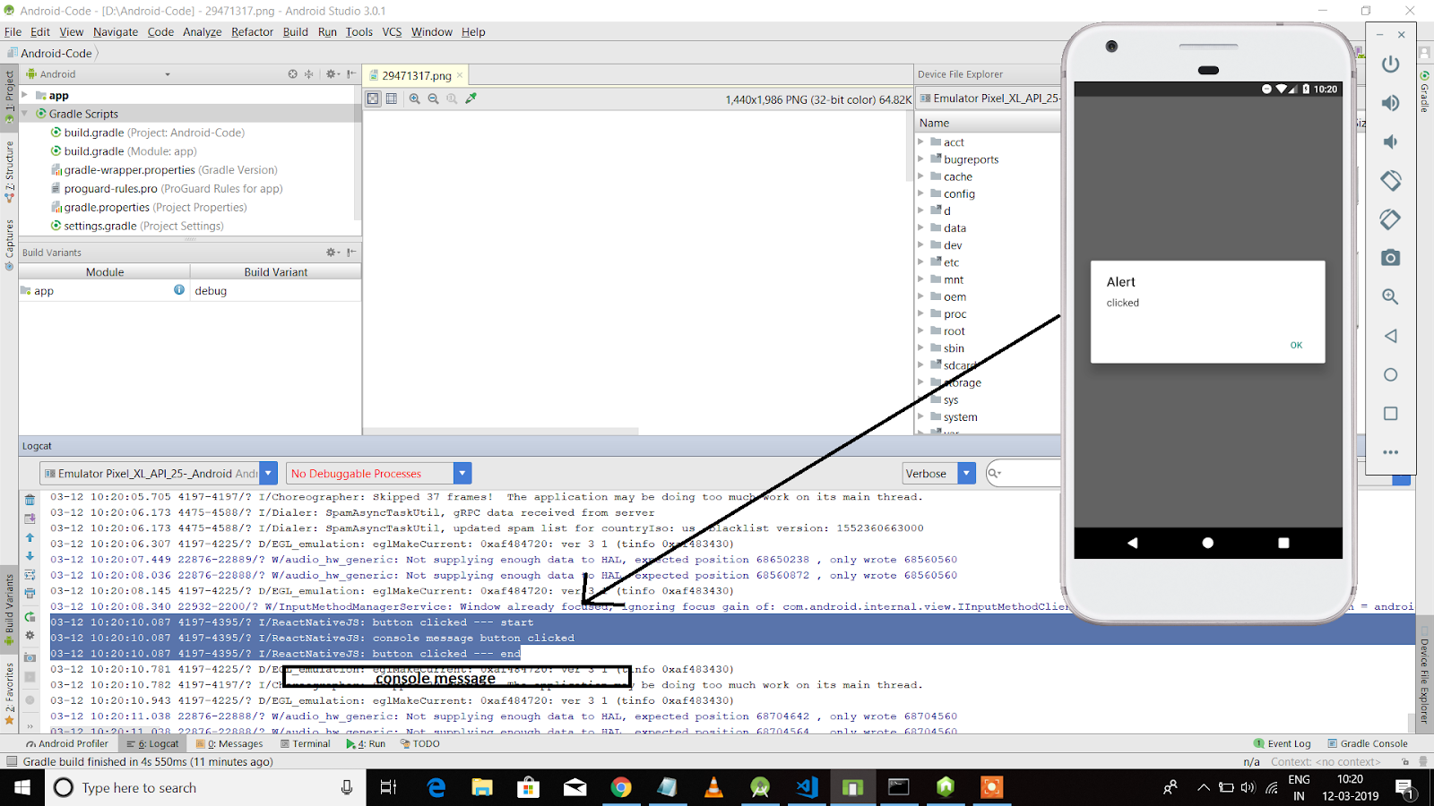 Android debugging build. Логи в андроид студио. React log. Device file Explorer Android Studio файл настроек. Thread Android.