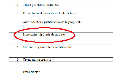 Un ejemplo de hipótesis requerida