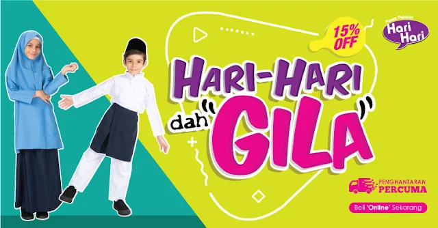 harga baju sekolah di hari-hari, hari-hari di kuantan, Jenama Jony dan jeny, baju sekolah murah di Hari-hari,