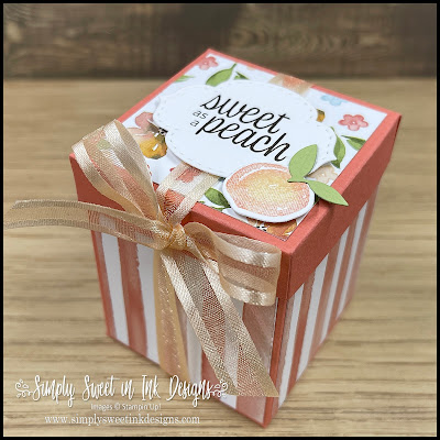 Super sweet Mini Jam Jar gift box with the You're a Peach suite!