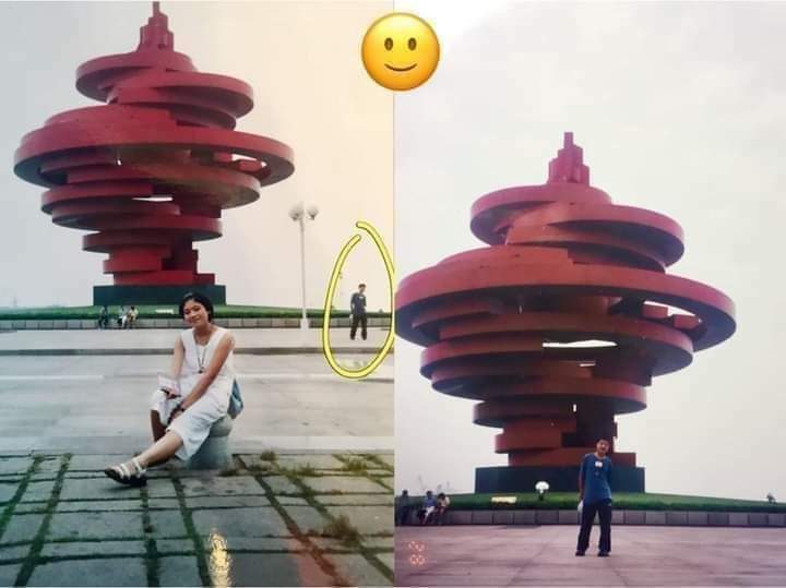 صورة .. زوجان يكتشفان بالصدفة ان هناك صورة جمعتهم قبل لقائهم و زواجهم ب 11 عام ..! صورة .. زوجان يكتشفان بالصدفة ان هناك صورة جمعتهم قبل لقائهم و زواجهم ب 11 عام ..!