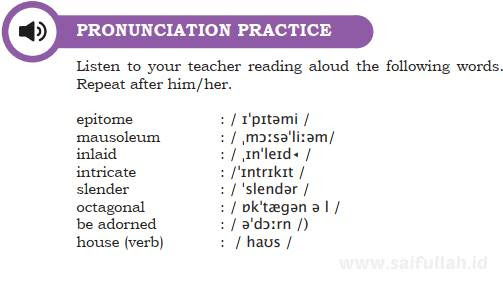 Chapter 4 Halaman 57-58 Pronunciation Practice: Cara Mengucapkan Kata Bahasa Inggris