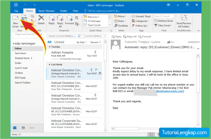 Cara Membuat Dan Menggunakan Tanda Tangan Otomatis Pada Email Outlook Tutorialengkap