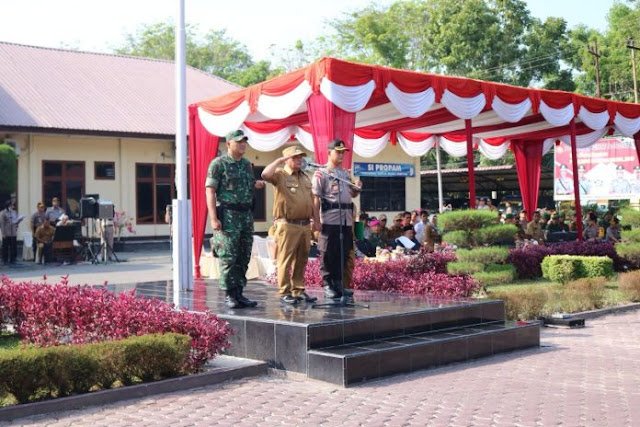 Bupati Langkat Pimpin Apel 3 Pilar Plus di Mapolres Langkat, Ini Pesannya Menjelang Pesta Demokrasi