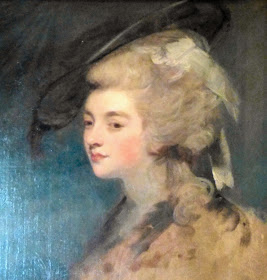 Georgiana Cavendish, Duchess of Devonshire,  detail from a painting at Chatsworth House
